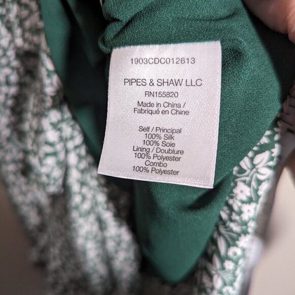 VERONICA BEARD Marla Forest Green Ruched Silk Dress - Picture 11 of 11